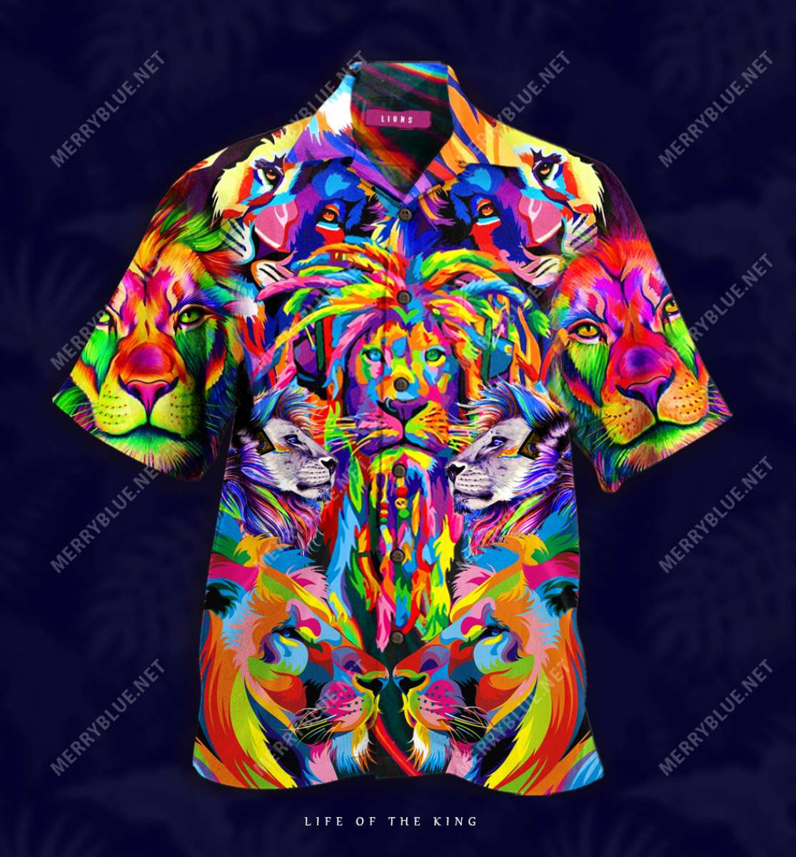 Colorful Lion Unisex Hawaiian Shirt Ha81925