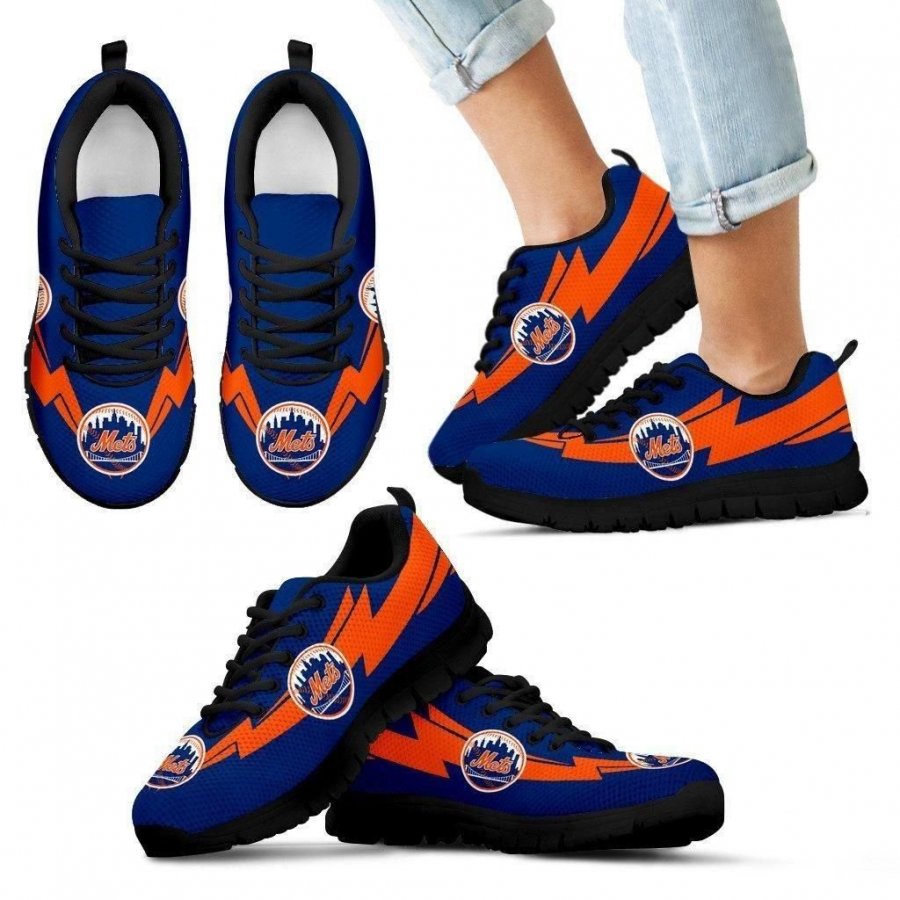 Three Amazing Good Line Charming Logo New York Mets Sneakers #205