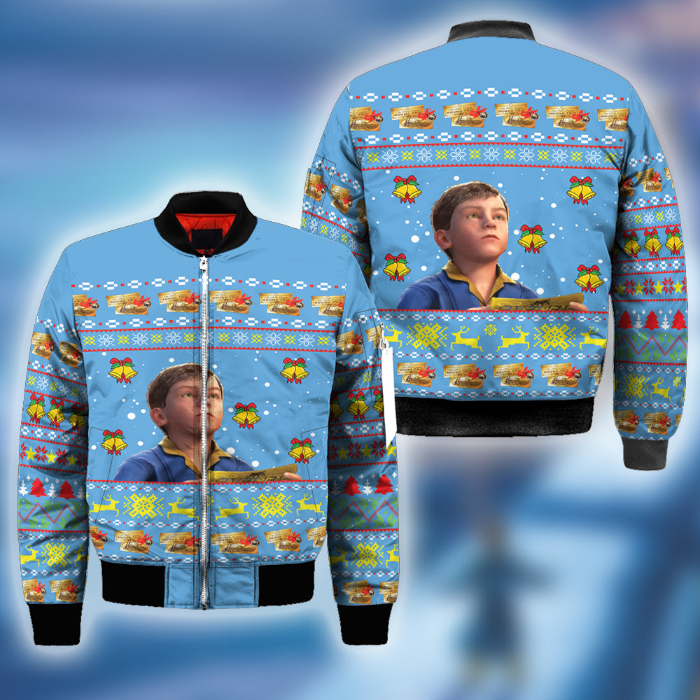 The Polar Express Ugly Christmas Sweatshirt Hoodie All Over Printed Pf268