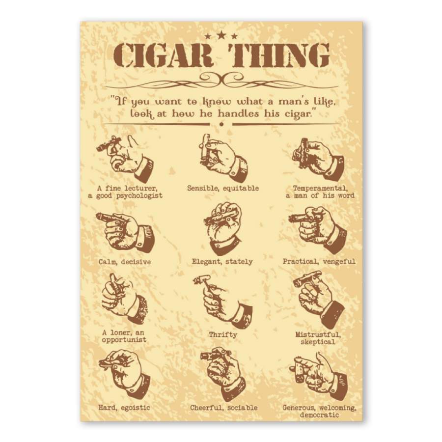 Cigar Handle Thing Special Custom Design Poster Canvas Gift For Cigar Lovers  Poster Art Idea  Wall Art Idea