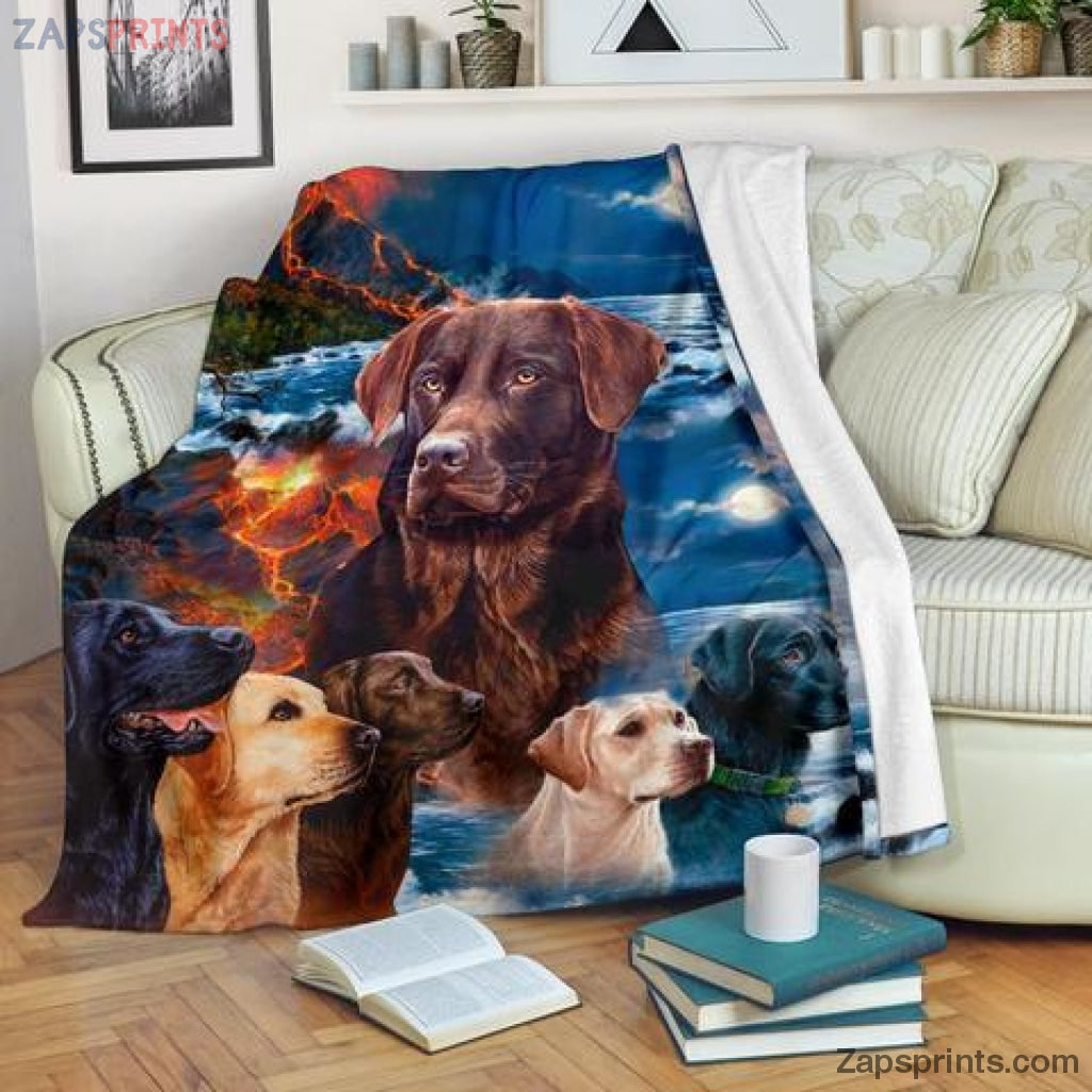 Labrador Blanket Throw  – Labrador Xiv Blanket – Gift For Dogs Lover