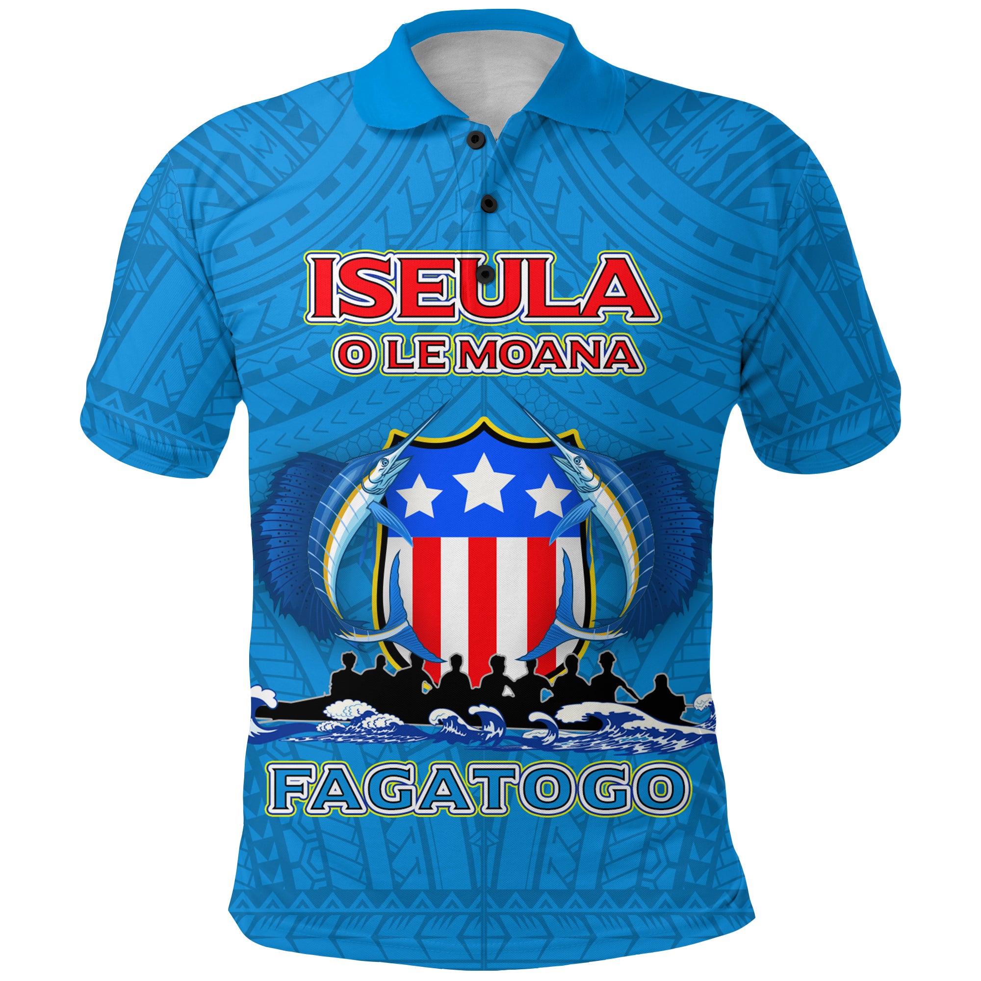 (Custom Personalised) American Samoa Polo Shirt – Iseula O Le Moana Of Fagatogo Pride – Lt12