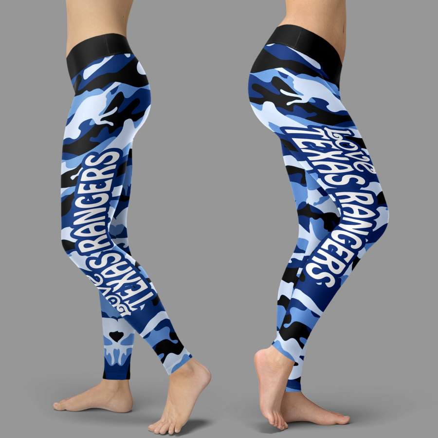 Camo Sporty Trending Fashion Fabulous Texas Rangers Leggings