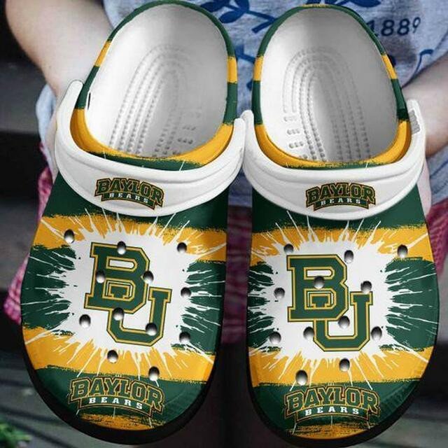 Baylor Bears Clogs Clogband Clog Comfortable Water Shoes