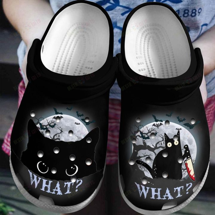 Cat What Crocss Classic Clogs Shoes For Men Women Kids