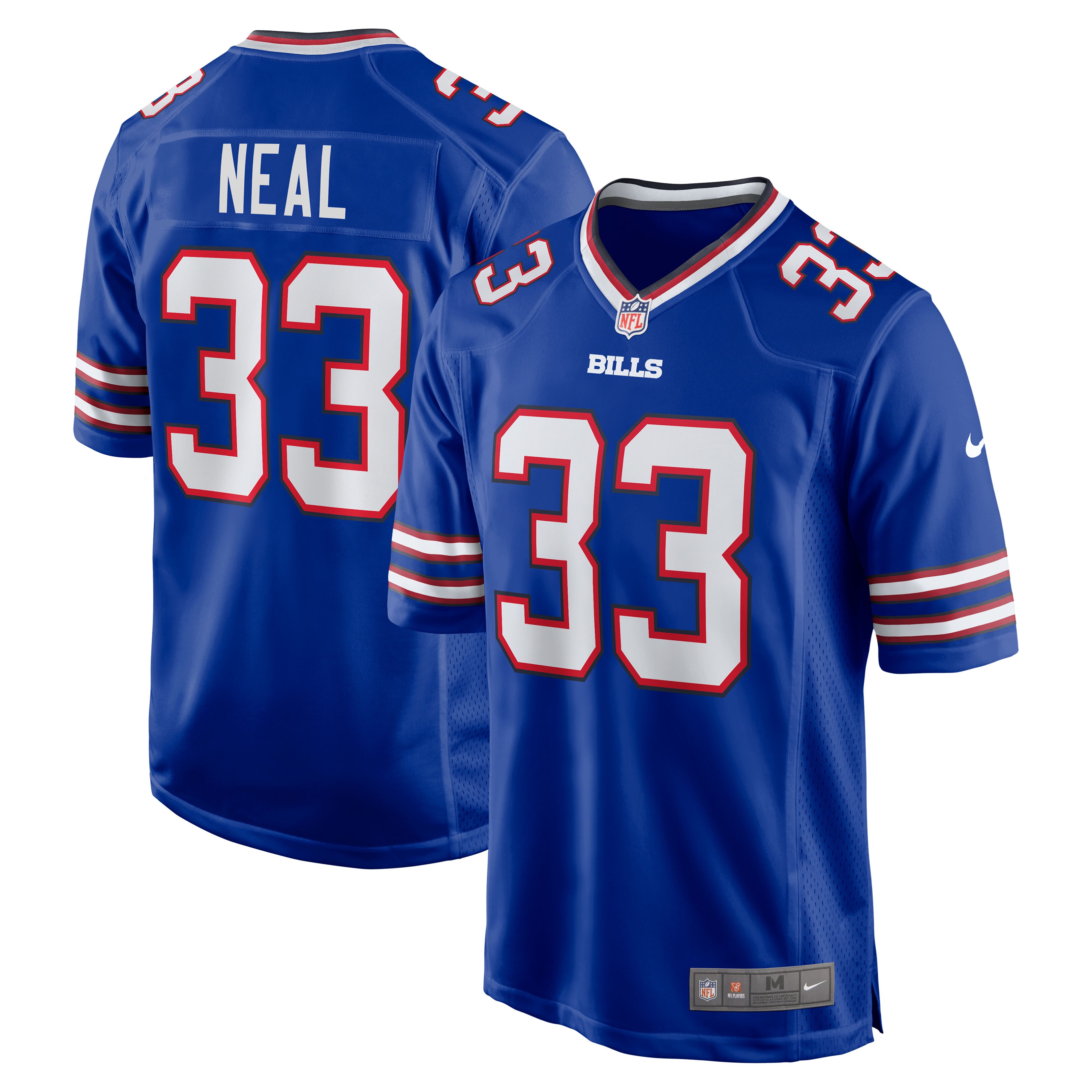 Siran Neal Buffalo Bills Game Player Jersey – Royal