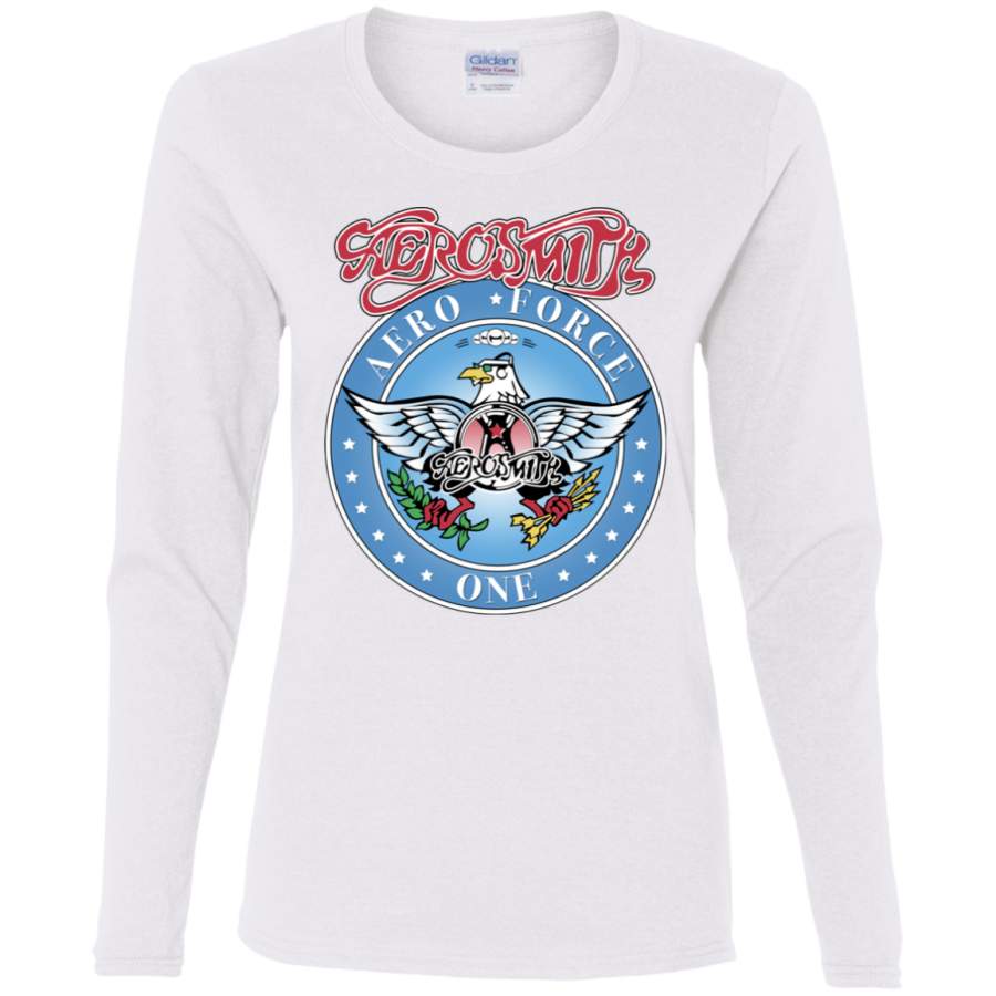 AGR Aerosmith – Aero Force Ladies’ Cotton LS T-Shirt