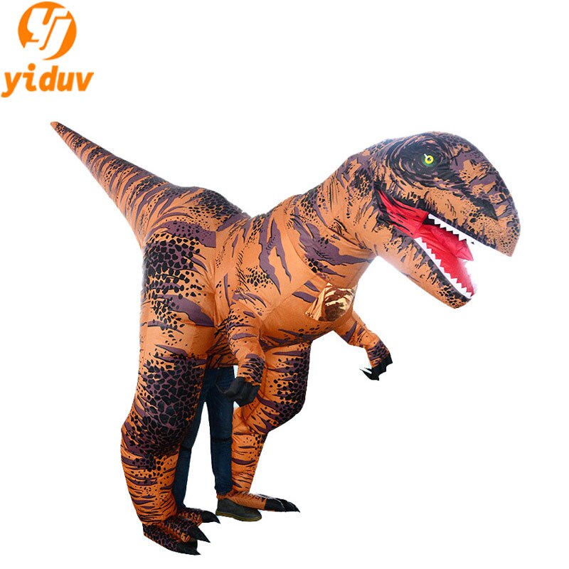 T-Rex Dinosaur Inflatable Costume Purim Halloween Party Cosplay Fancy Suits Mascot Cartoon Anime Dress for Adult Kids alx