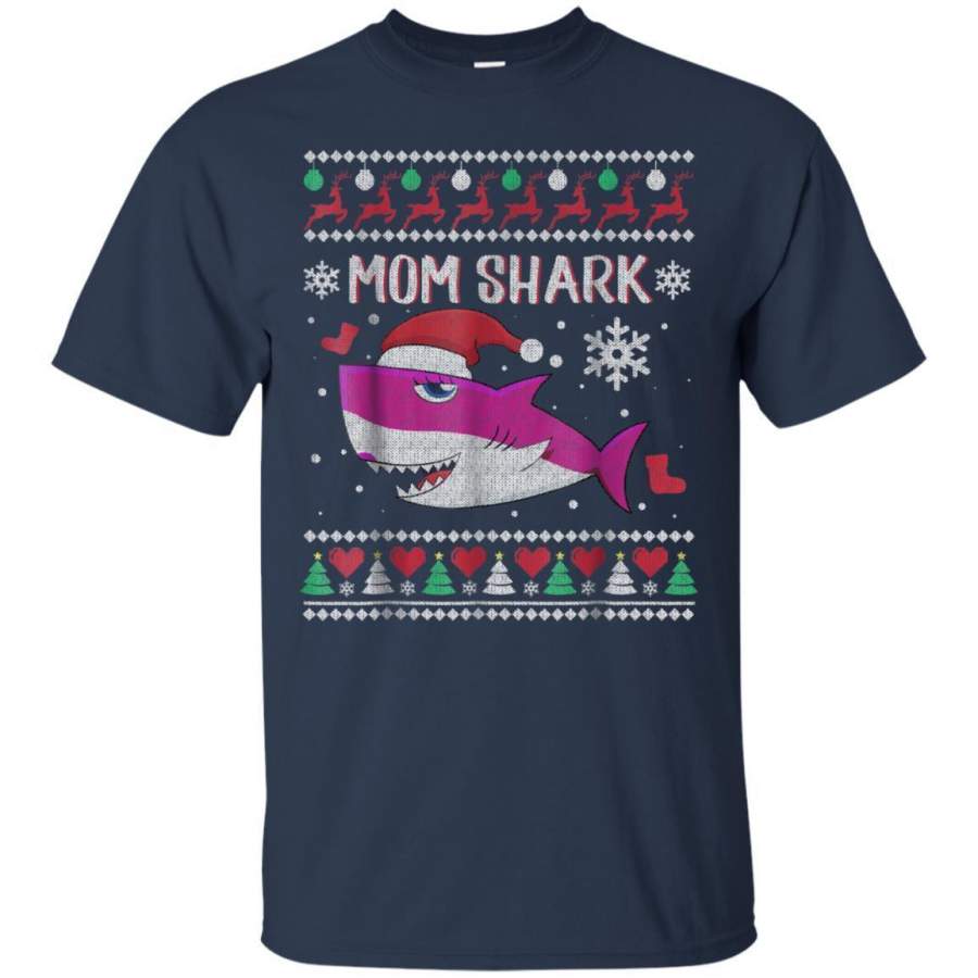 AGR Mom Shark Ugly Christmas Shirt Jaq T-shirt