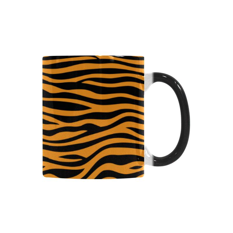 Bengal tigers skin print pattern background Morphing Mug Heat Changing Mug