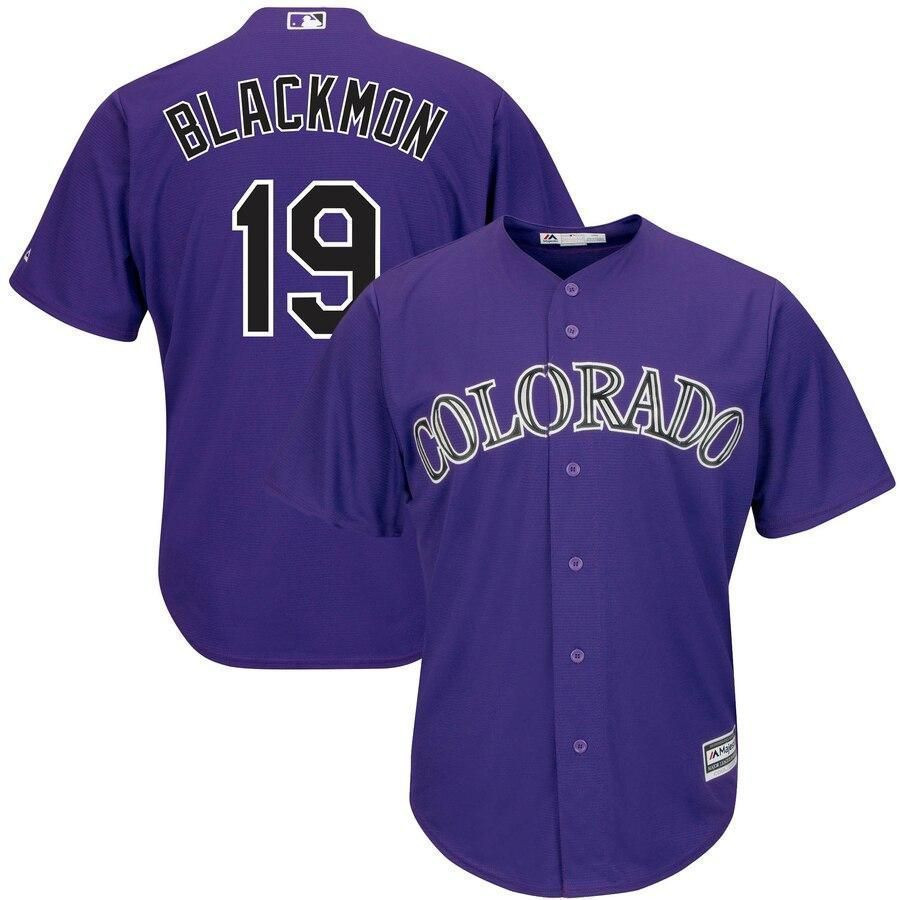 Charlie Blackmon Colorado Rockies Alternate Official Cool Base Player Jersey – Purple