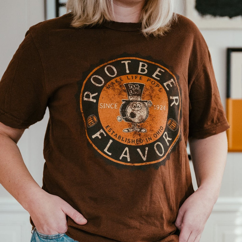 Dum Dums® Rootbeer Flavor Tee | Vintage Candy Inspired Lollipop Shirt