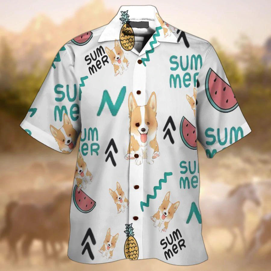 Corgi Lover Aloha Hawaii Shirts For Men Women Ha14425