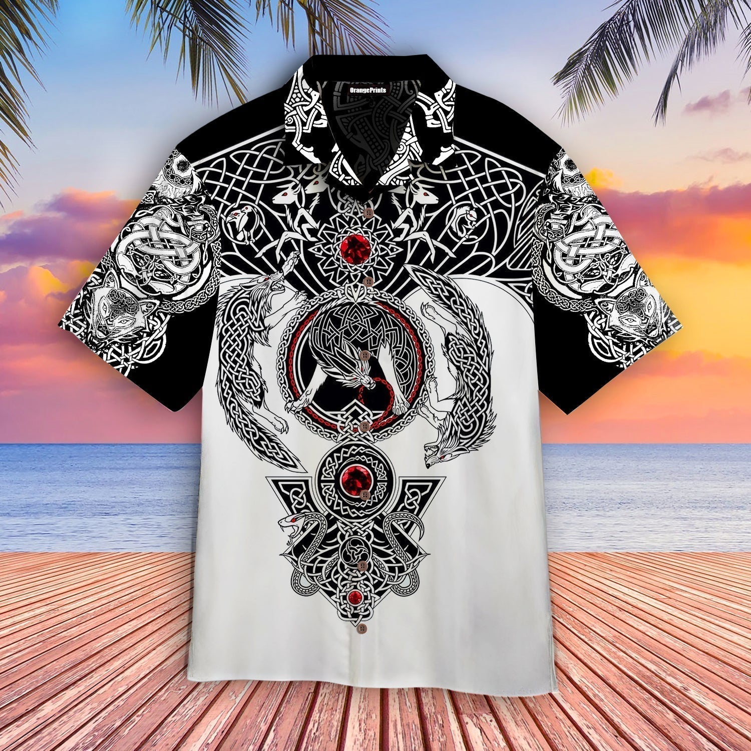 Viking Tattoo Hawaii Shirt For Men Women Ha107538