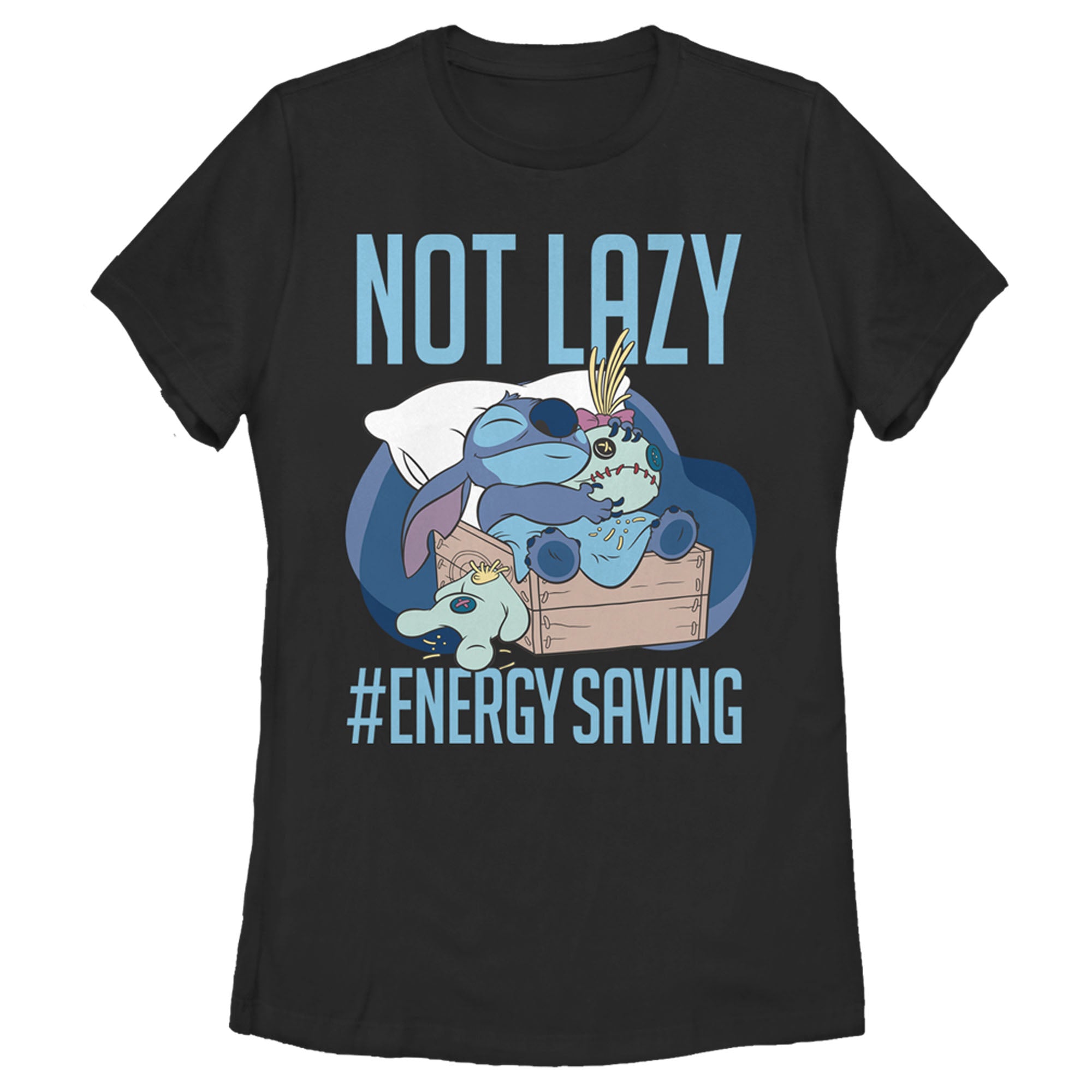 Women’S Lilo & Stitch Not Lazy, Saving Energy T-Shirt