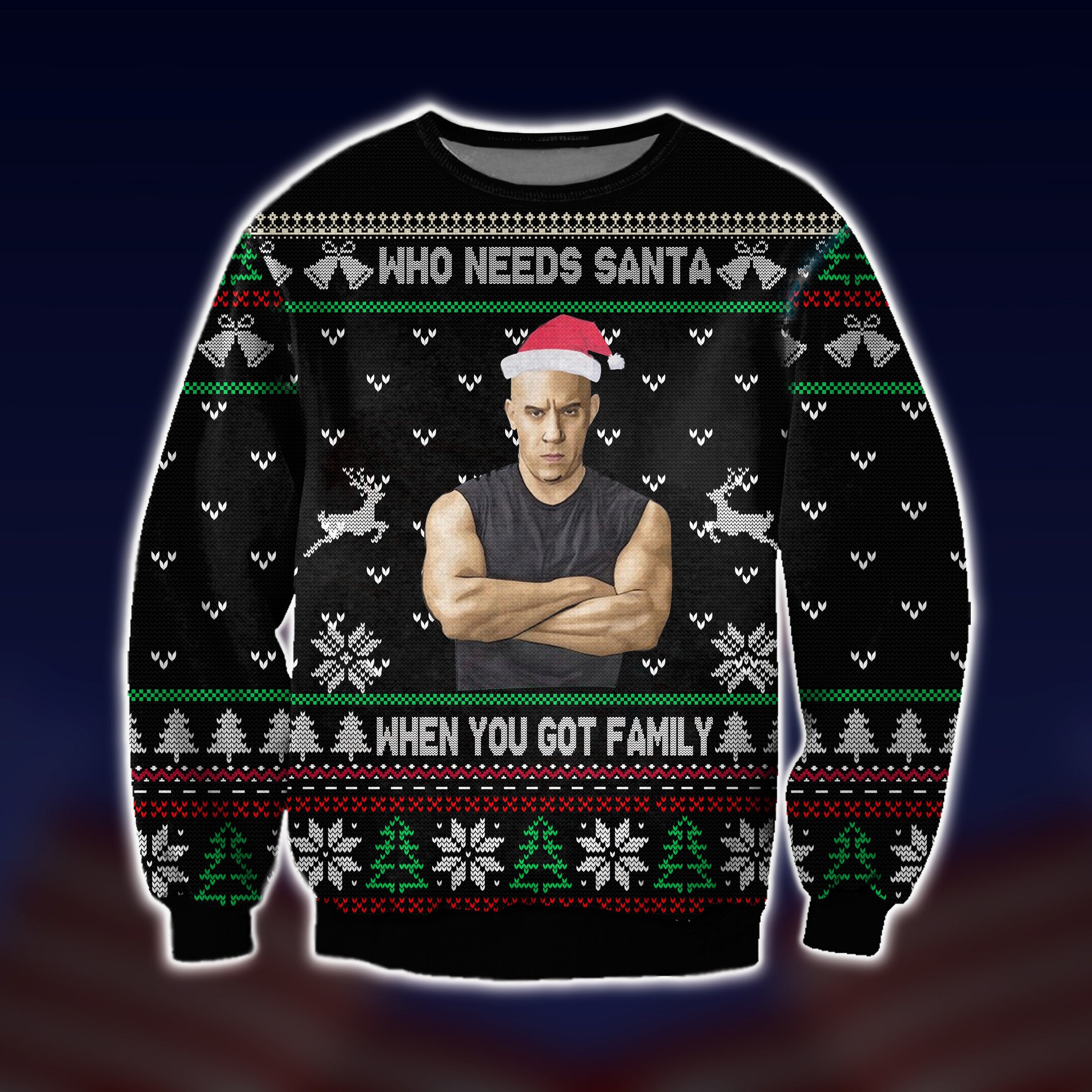 Dominic Toretto You Got Family Fast And Furious Ugly Christmas Sweater T-Shirt