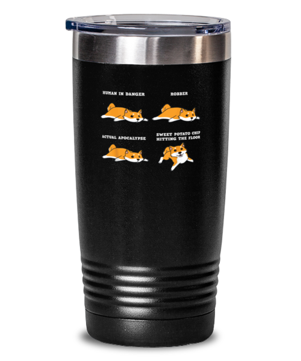 20 Oz Tumbler Stainless Steel Insulated Funny Shiba Inu Dog Breed Doggie