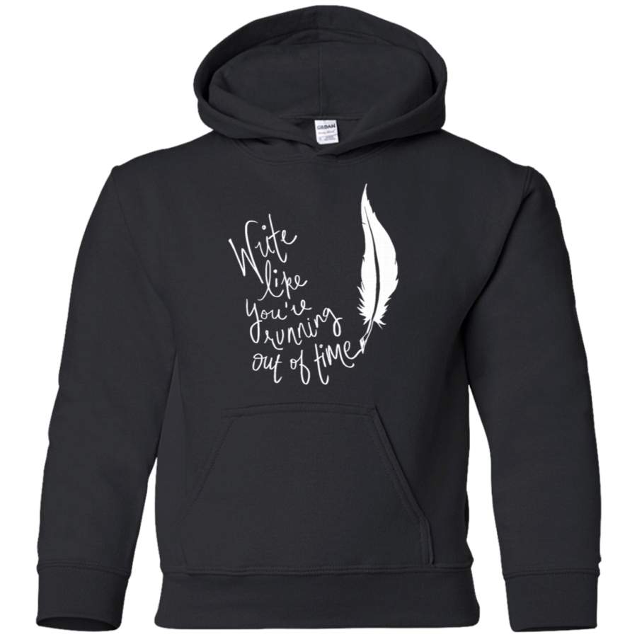 AGR Musical write like you’re Running out of time Youth Pullover Hoodie