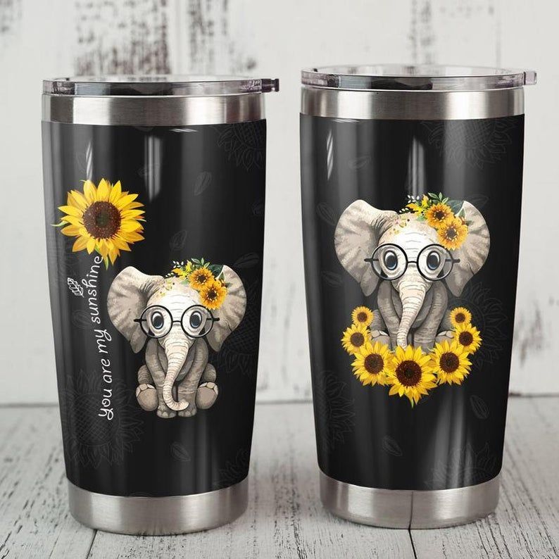 Baby Elephant You Are My Sunshine  Gift For Lover Day Travel Tumbler All Over Print Size 20Oz – 30Oz