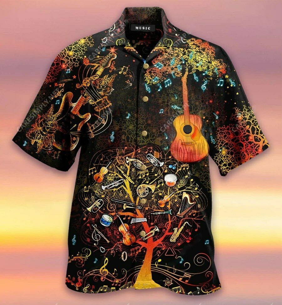 Awesome Music Hawaiian Shirt | Unisex | Adult | Hw3462