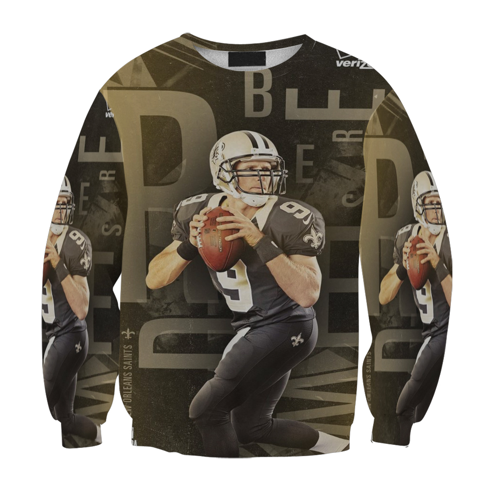 New Orleans Saints Drew Brees3 Gift For Fan 3D Full Printing Sweatshirt