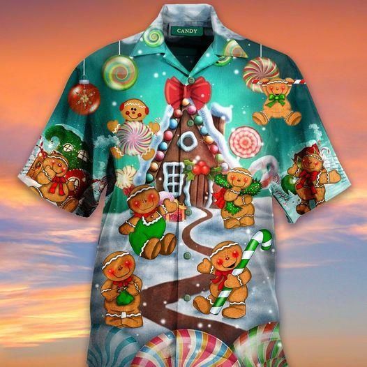 Shop Happy Cookie With Christmas Hawaii Shirts Ha18592