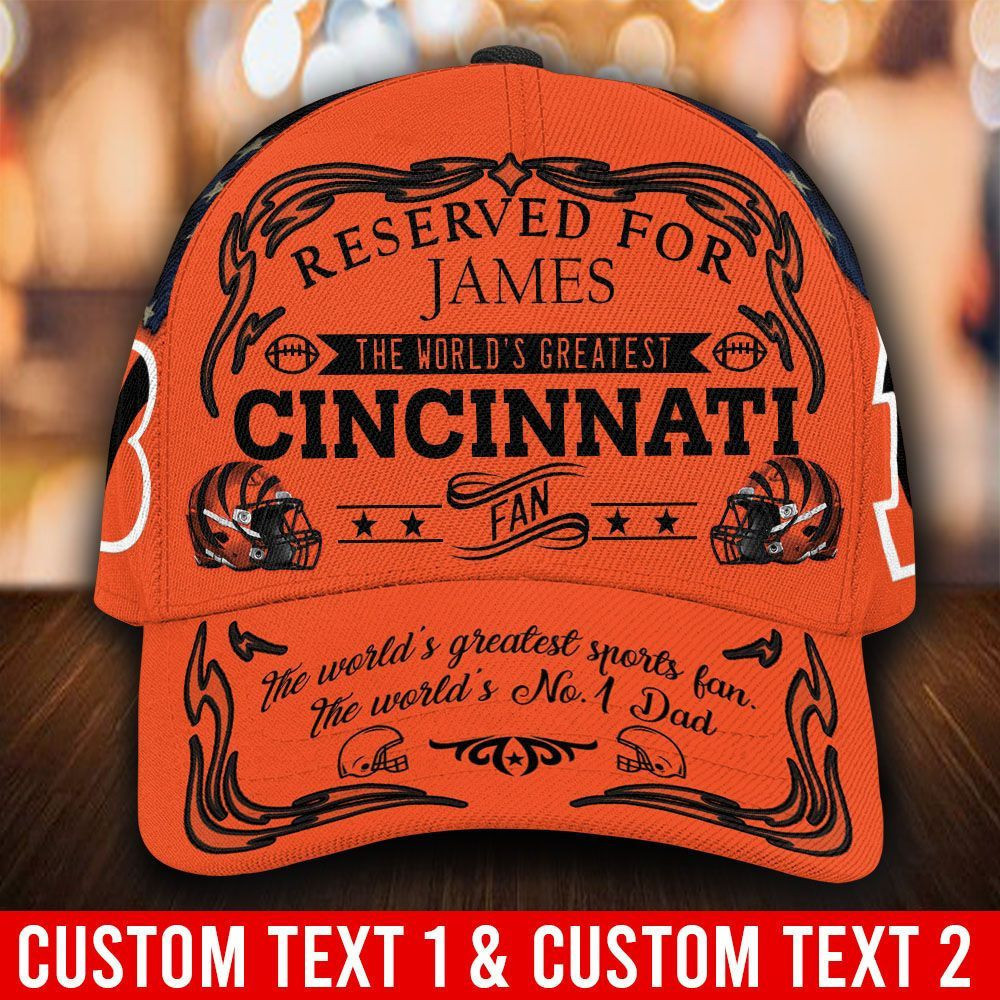 Personalized Cincinnati Bengals Usa Flag All Over Print 3D Baseball Cap – Orange