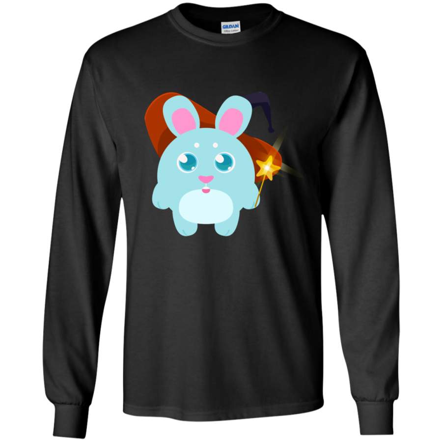 Halloween, Rabbit Witch cute funny LS shirt/Hoodie/Sweatshirt