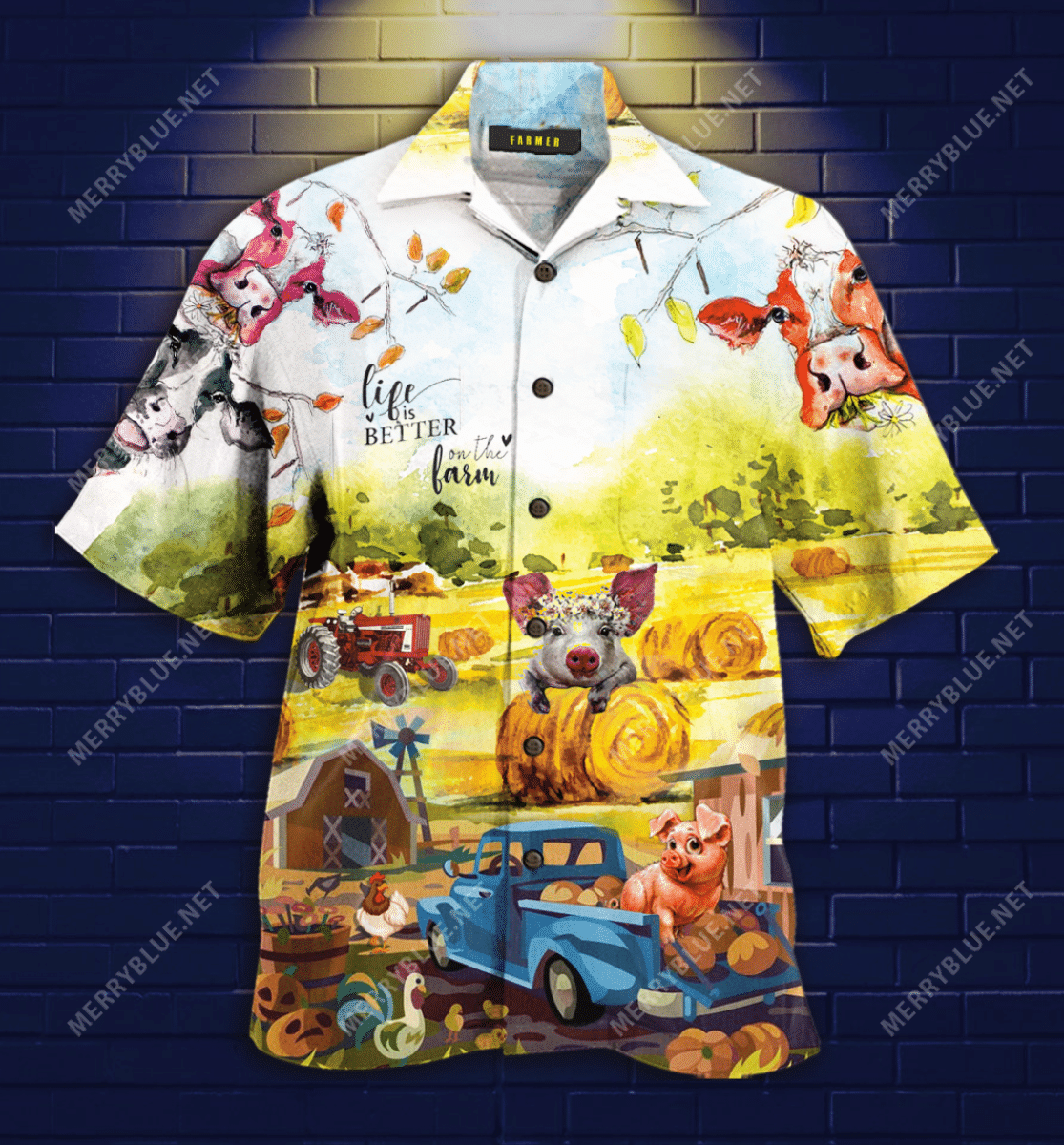 Get Now Happy Farmer Unisex Hawaii Shirt Ha34479