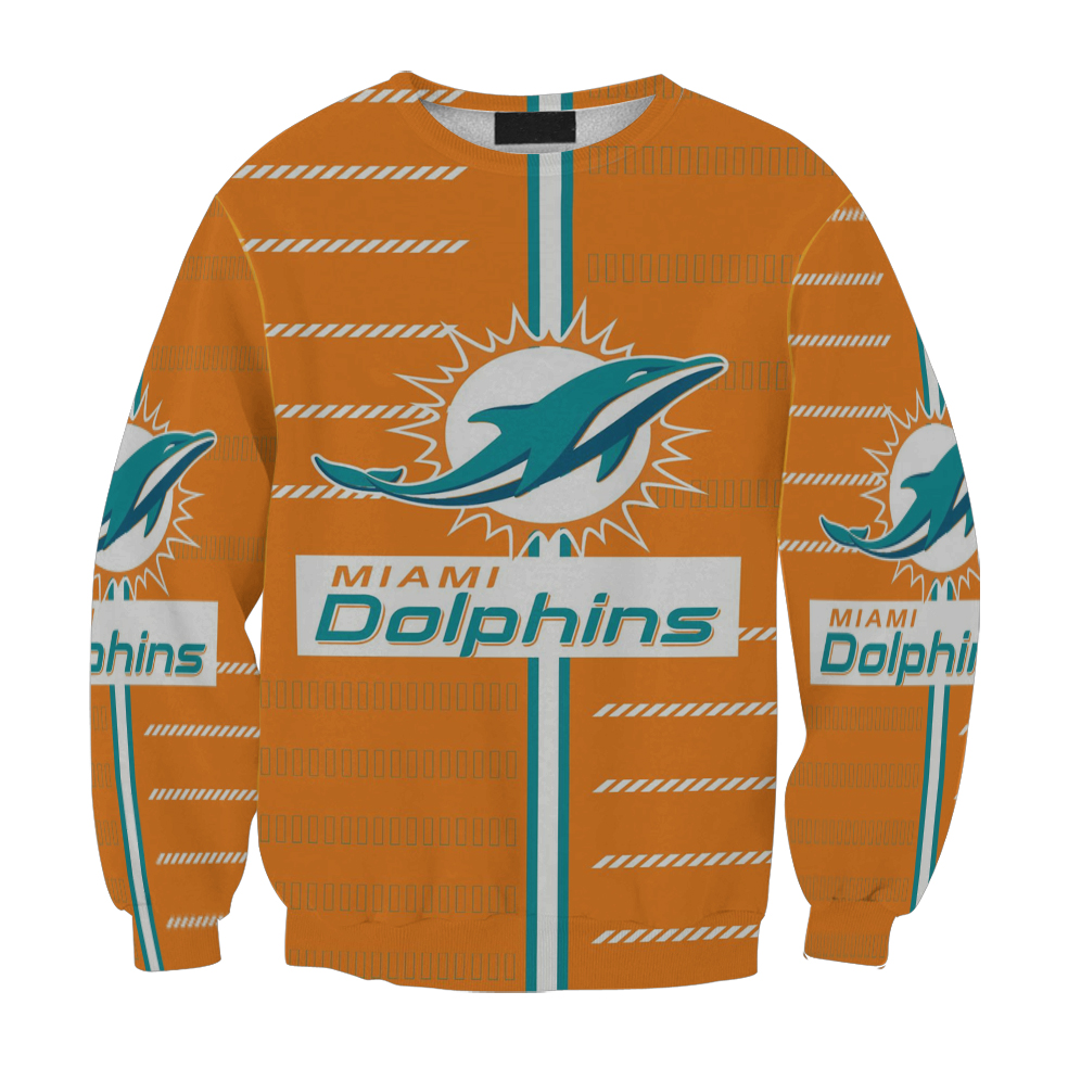 Miami Dolphins Logo 10 Gift For Fan 3D Full Printing Sweatshirt