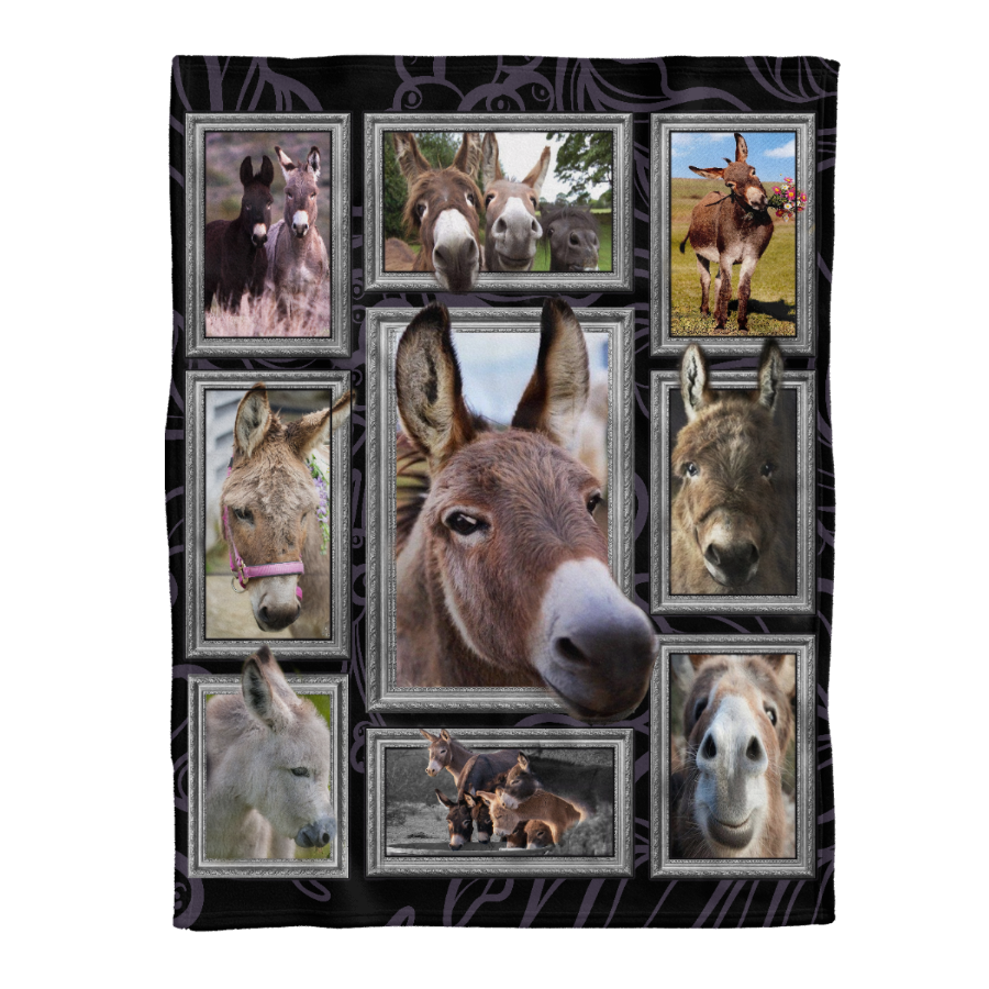 Animal Blanket, 3D Huge Donkey Fleece Blanket