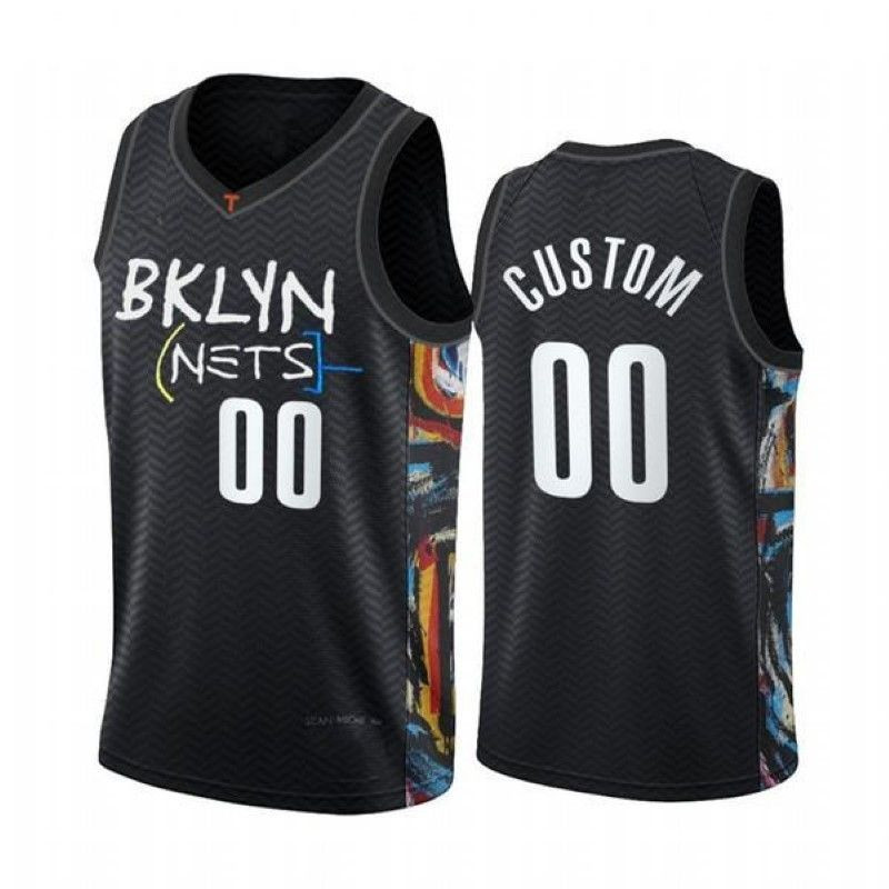 Brooklyn Nets NBA 2020 Personalized Name Black Jersey