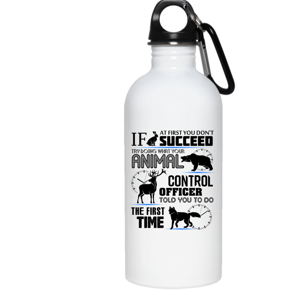 Animal Control Officer 20 Oz Stainless Steel Bottle,Cool Job Title Outdoor Sports Water Bottle