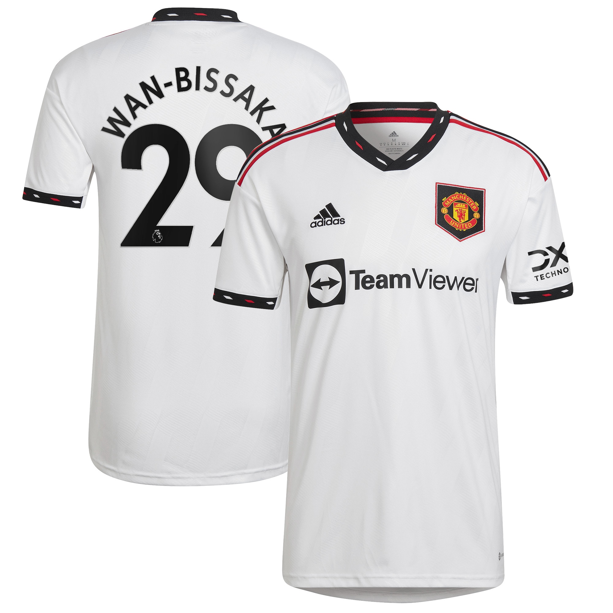 Aaron Wan-Bissaka Manchester United 2022/23 Away Replica Player Jersey – White