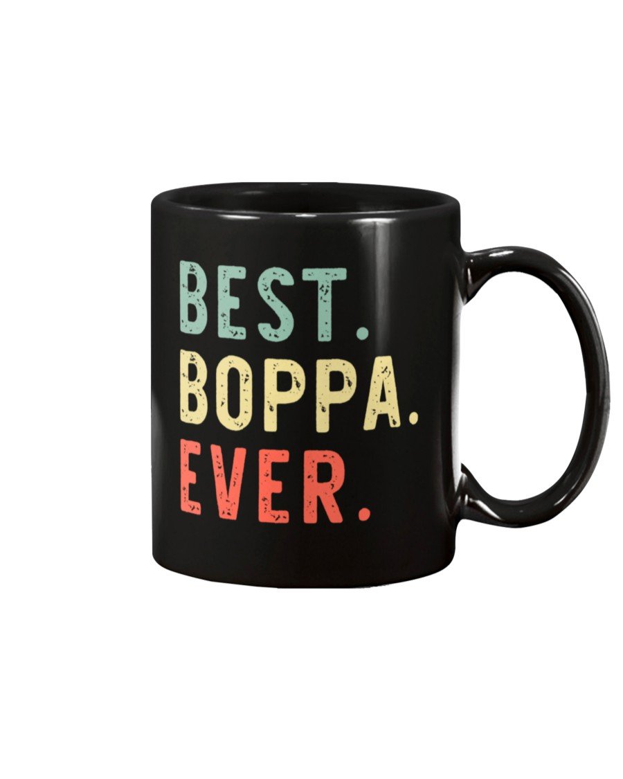 Best Boppa Ever Cool Funny Vintage Father’s Day Gift Black Mugs