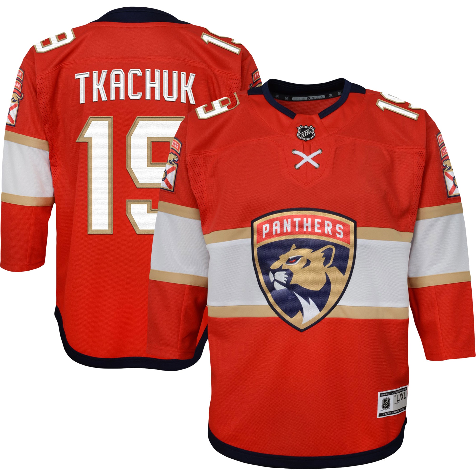 Matthew Tkachuk Florida Panthers Youth Home Premier Player Jersey – Red