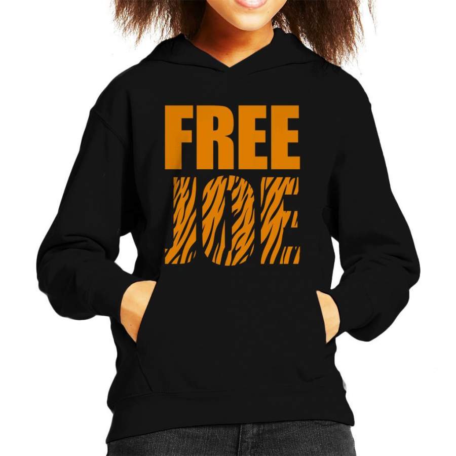 Free Joe Exotic Tiger King Kid’s Hooded Sweatshirt