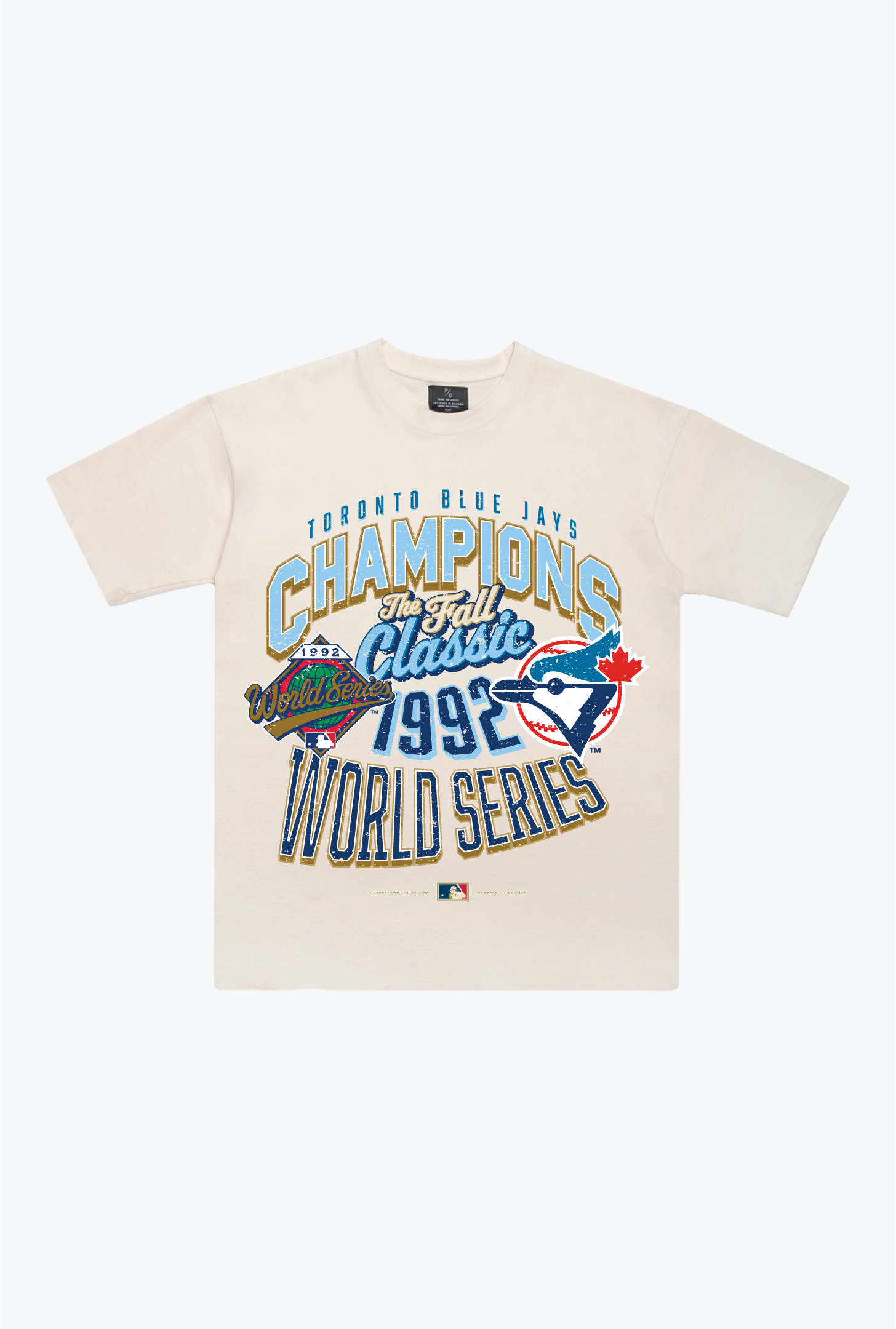 Toronto Blue Jays 1992 World Series Cooperstown Collection Premium T-Shirt – Natural