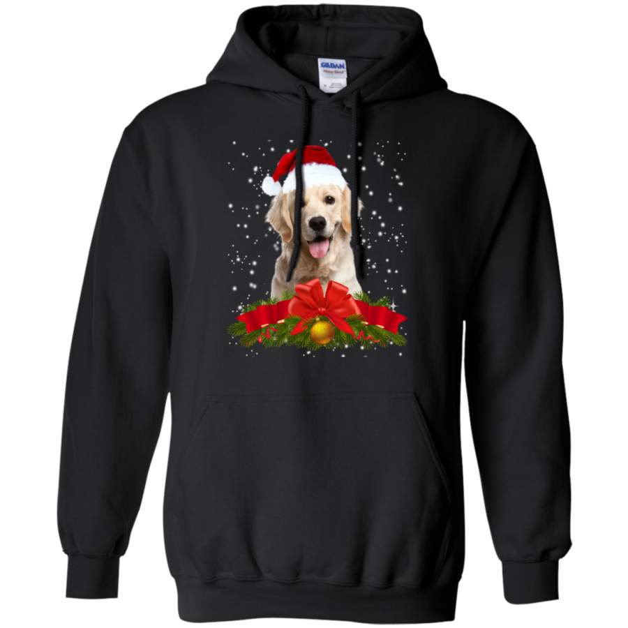 Labrador In Christmas Hat Funny Xmas Hoodie