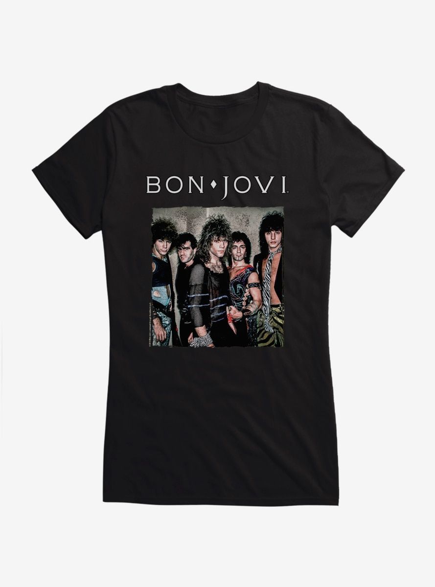 Bon Jovi Retro Frame Girls Shirt