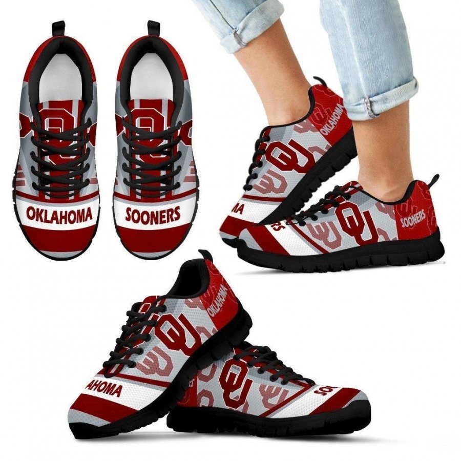 Three Impressing Point Of Logo Oklahoma Sooners Sneakers #845