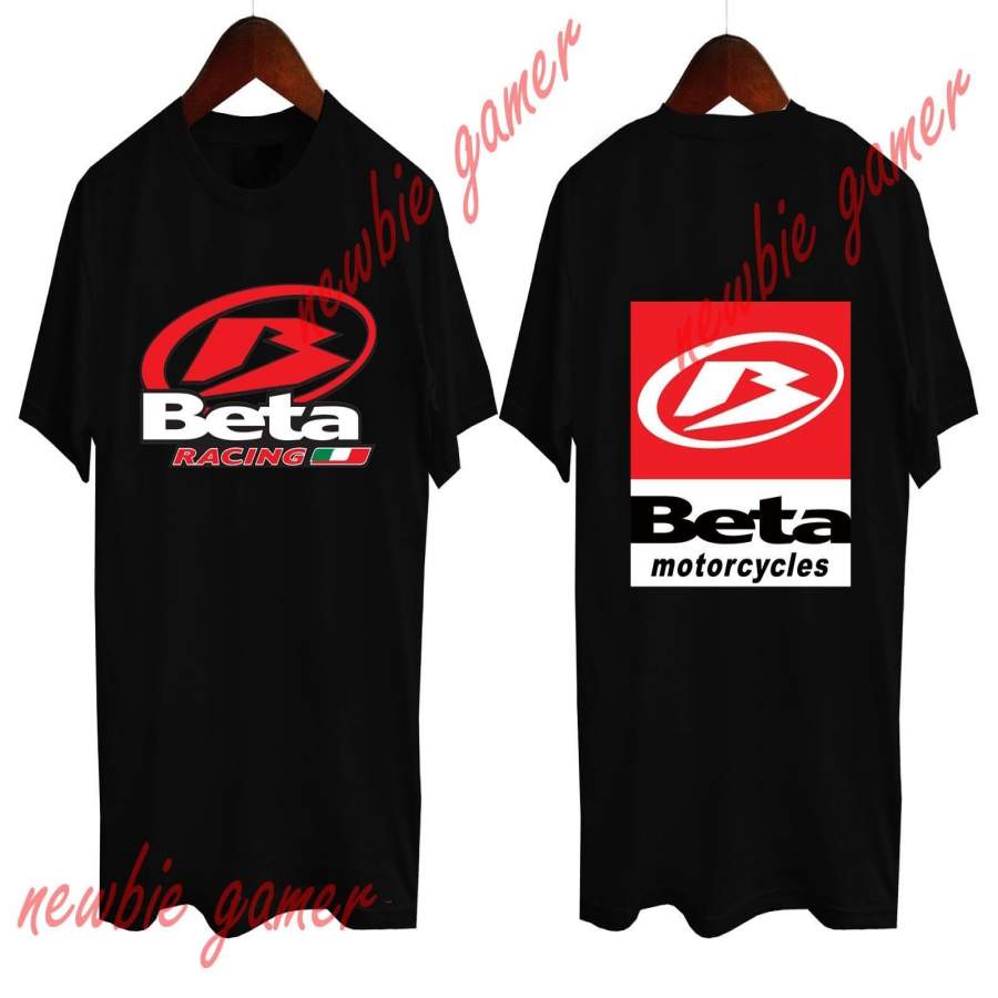 New Beta Racing Motorcycle Italia Logo Men’s Black T-Shirt