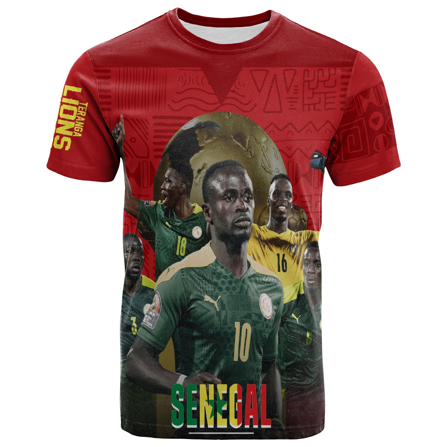 Senegal Afcon 2022 Champions T Shirt Teranga Lions Lt7