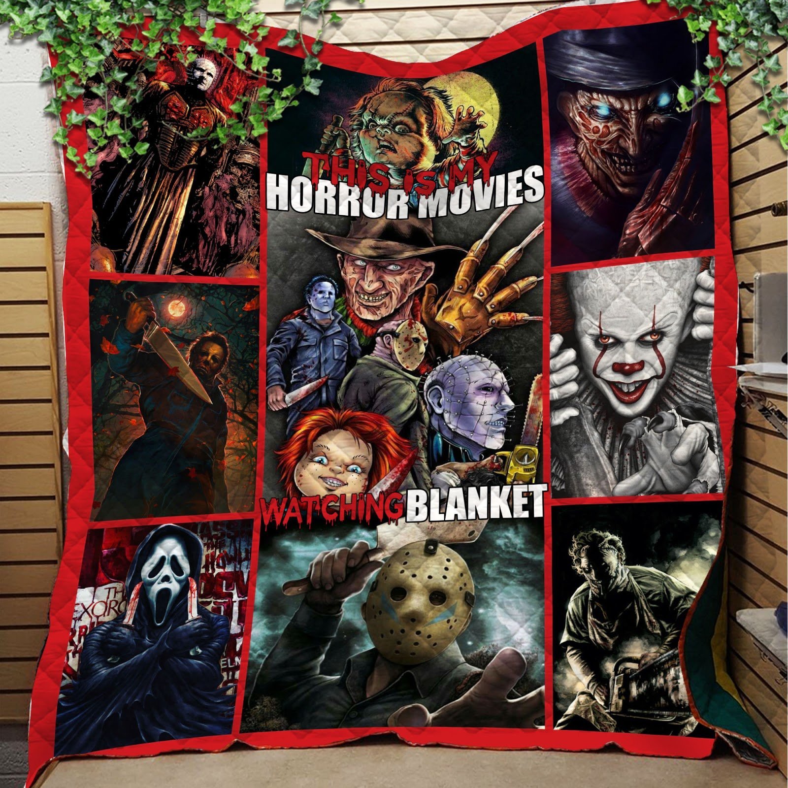 Halloween Movies Quilt Blanket