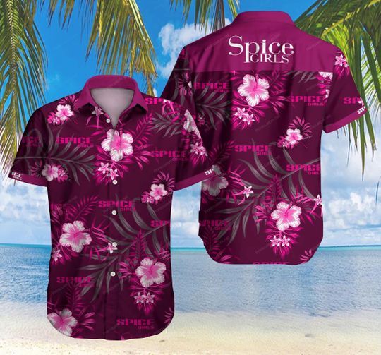 Spice Girl Hawaii Graphic Print Short Sleeve Hawaii Casual Shirt Ha97379