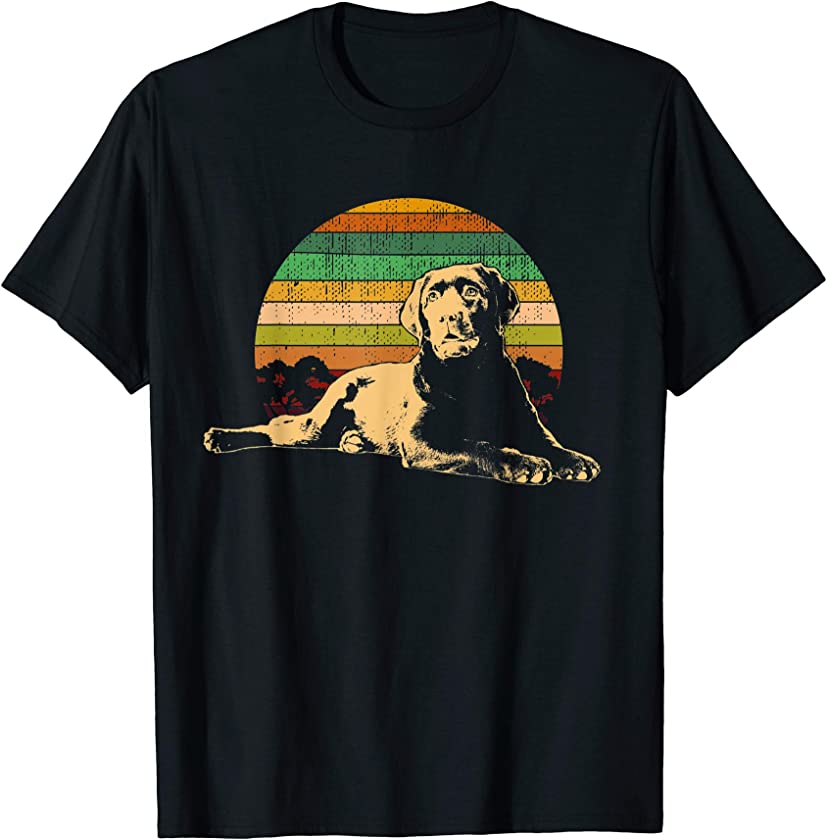 Vintage Labrador Retriever T-Shirt Men Women Kids Gift