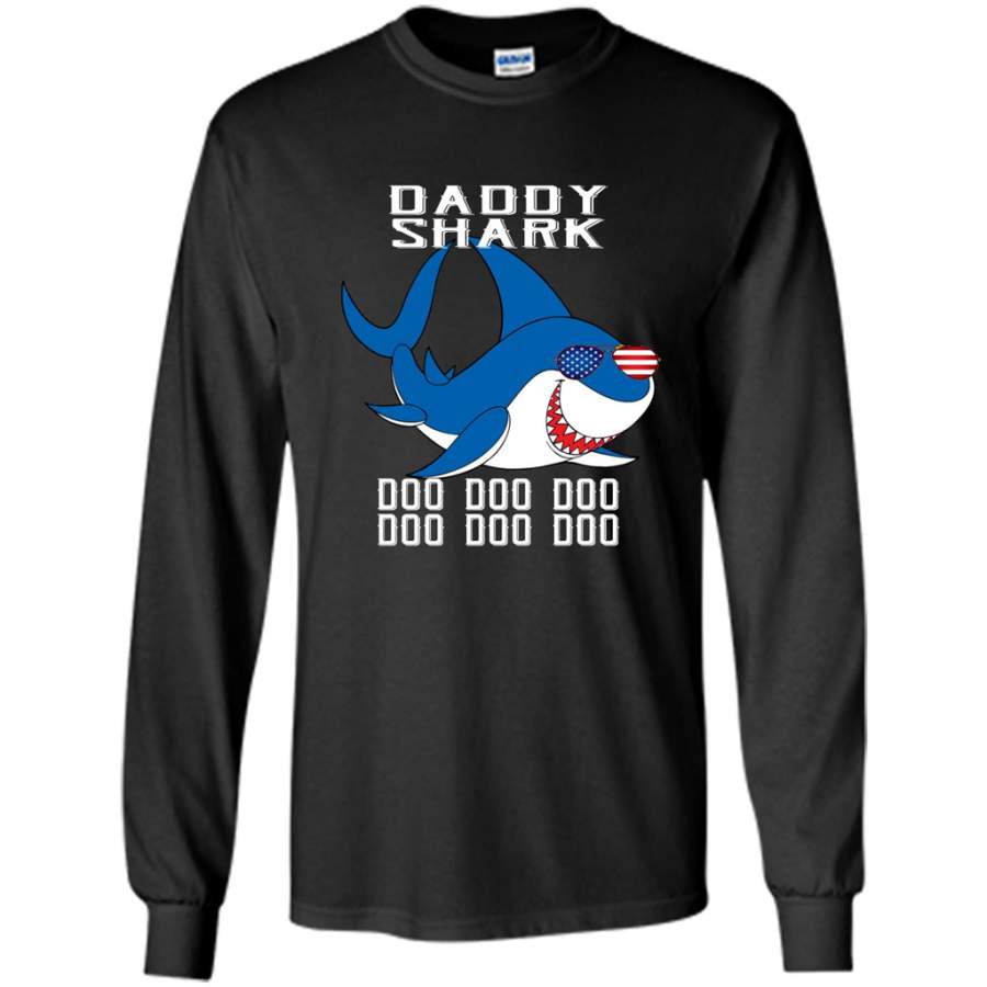 Daddy Shark Doo Doo Doo 3 – Gildan Long Sleeve Shirt