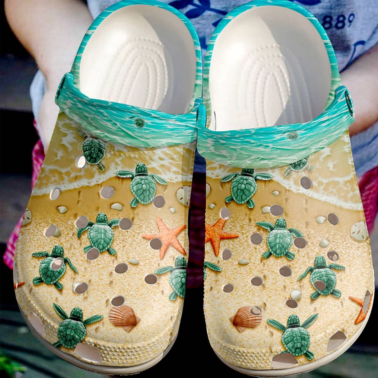 Sea Turtle Personalized Clog, Custom Name, Text, Color, Number Fashion Style For Women, Men, Kid, Print 3D Find The Way