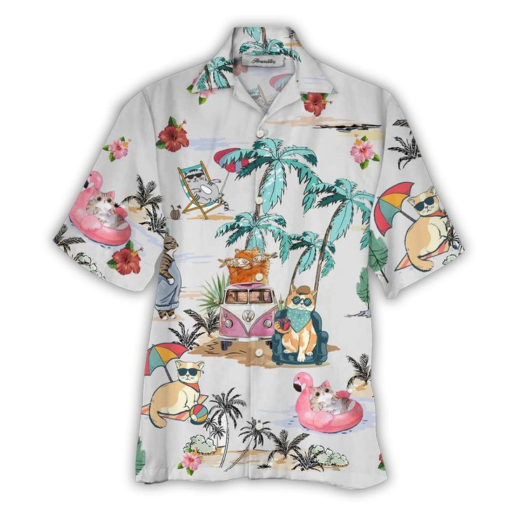 Summer Cat Hawaii Shirt Ha43661