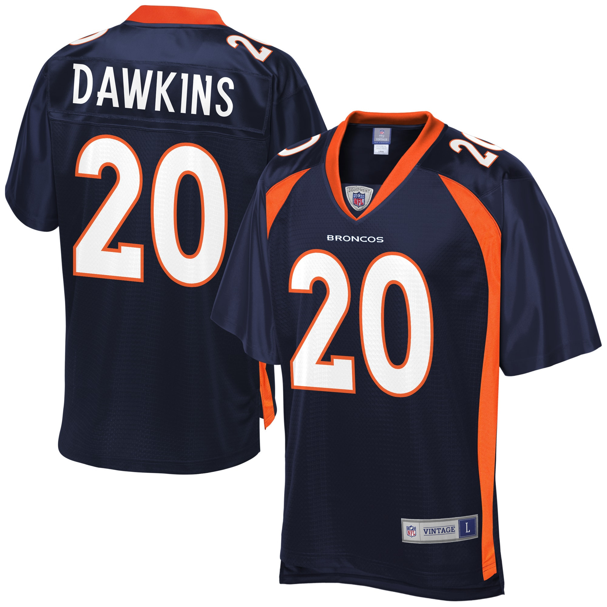 Brian Dawkins Denver Broncos NFL Pro Line Retired Player Jersey – Navy NFL